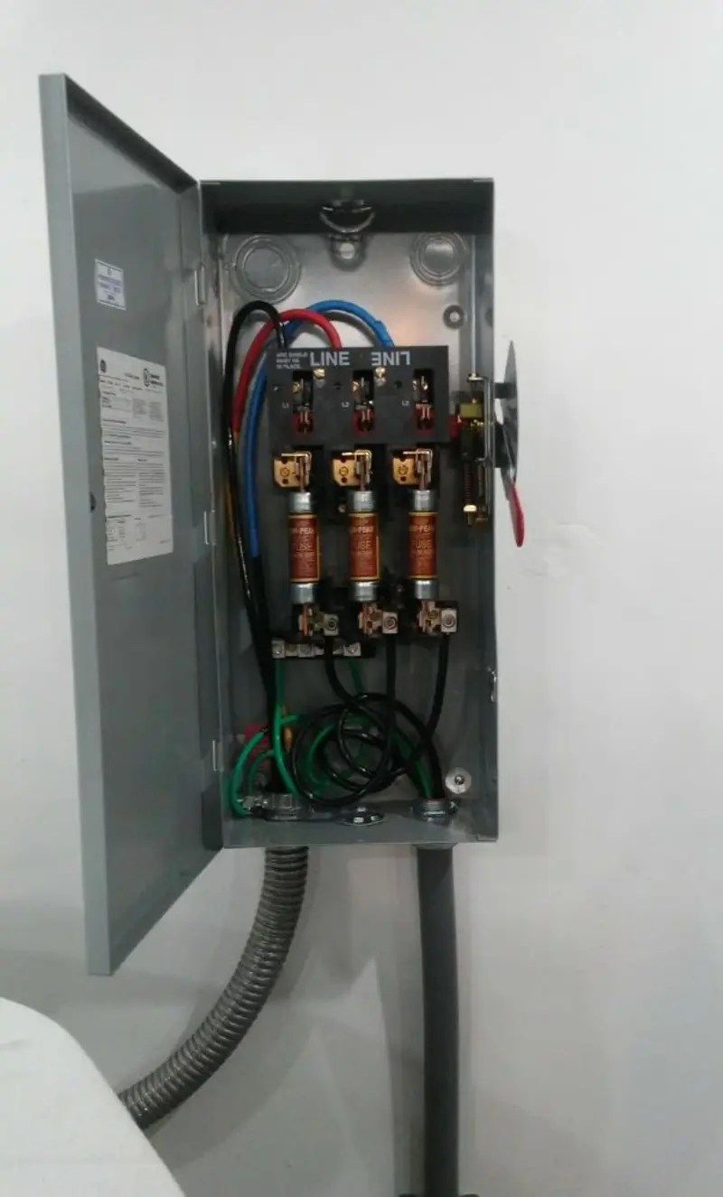 Three-phase disconnect switch installed for Electrical Wiring & Rewiring in Thousand Palms