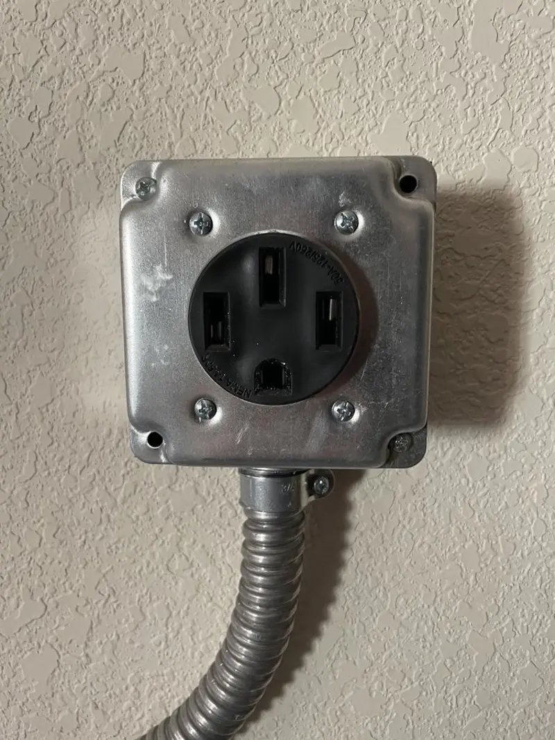 NEMA 14-50 outlet installed for Electrical Panel Upgrade in Thousand Palms